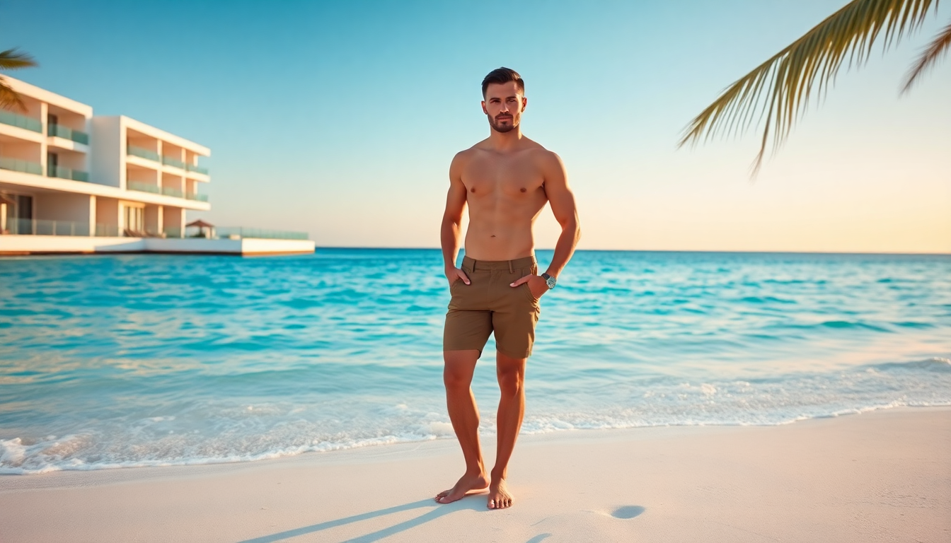Minimalist swim shorts for men 2026 — clean, modern and luxe beach style