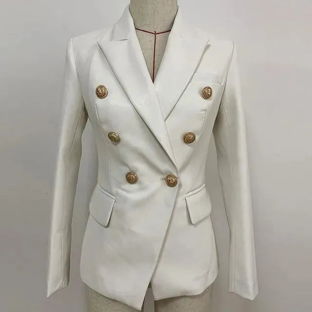 Designer Leather Blazer Women - Casual - Plain-Solid