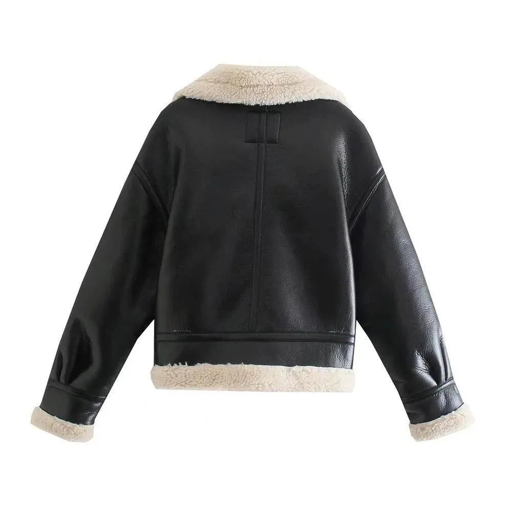 Kids Aviator Bomber Jacket Warm Style