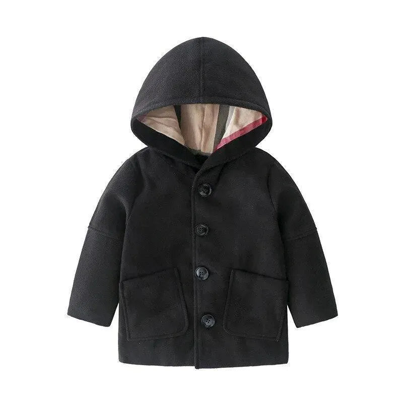 Kids Hooded Parka Jacket Warm Style
