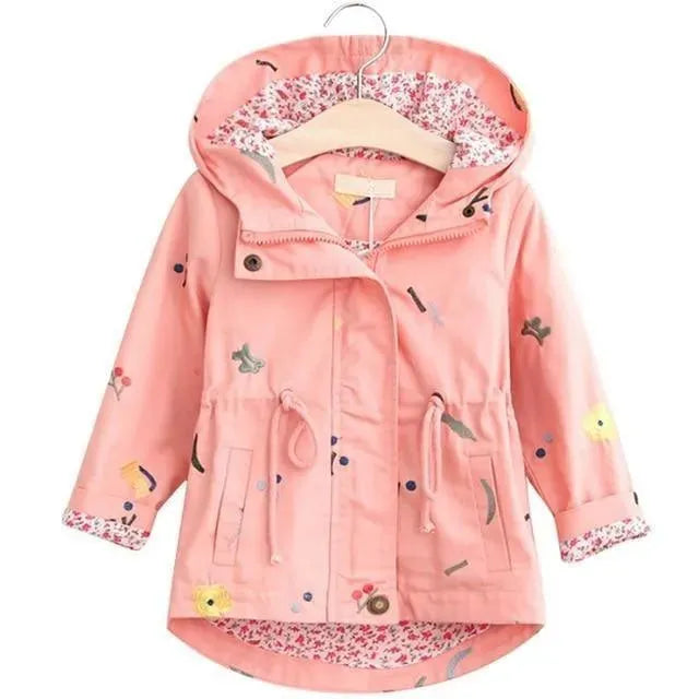 Kids Hooded Windbreaker Jacket Lightweight Style