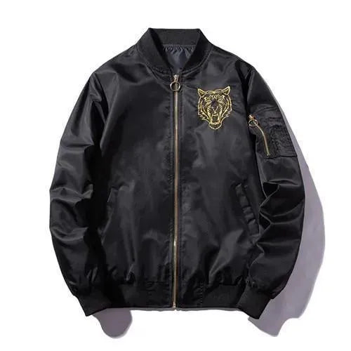 Men’s Animal Print Bomber Jacket Style