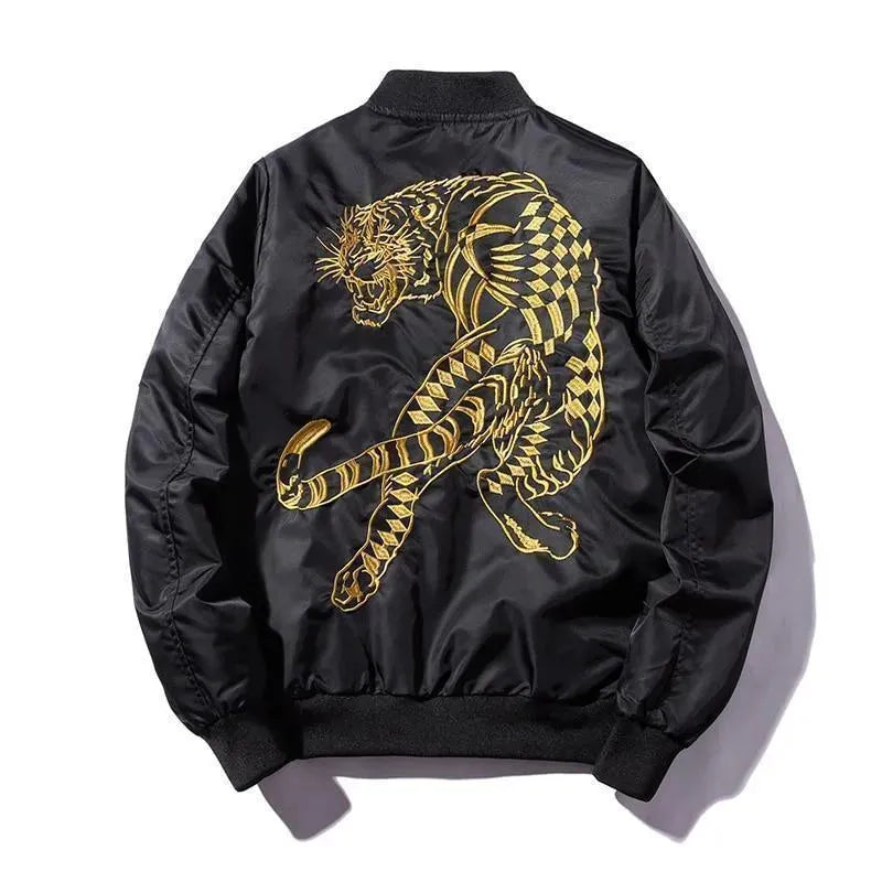 Men’s Animal Print Bomber Jacket Style