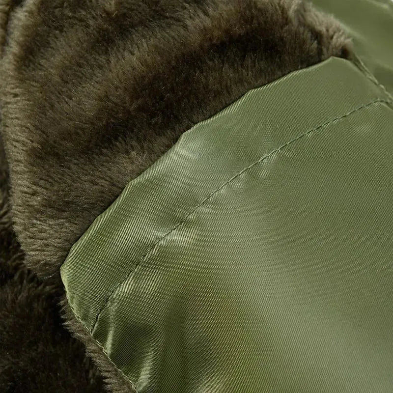 Men’s Aviator Bomber Jacket Winter Style