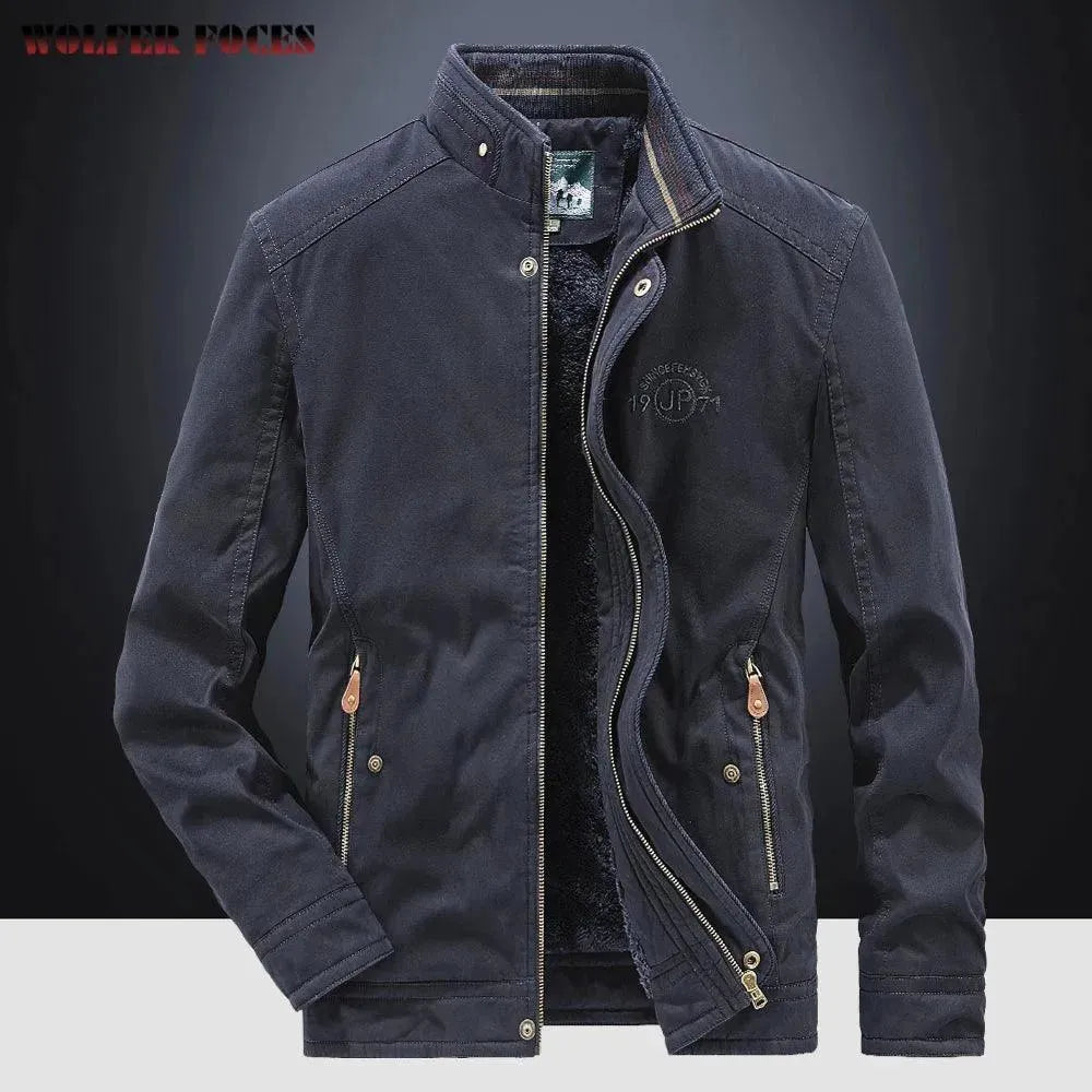 Men’s Bomber Jacket Warm Casual Style