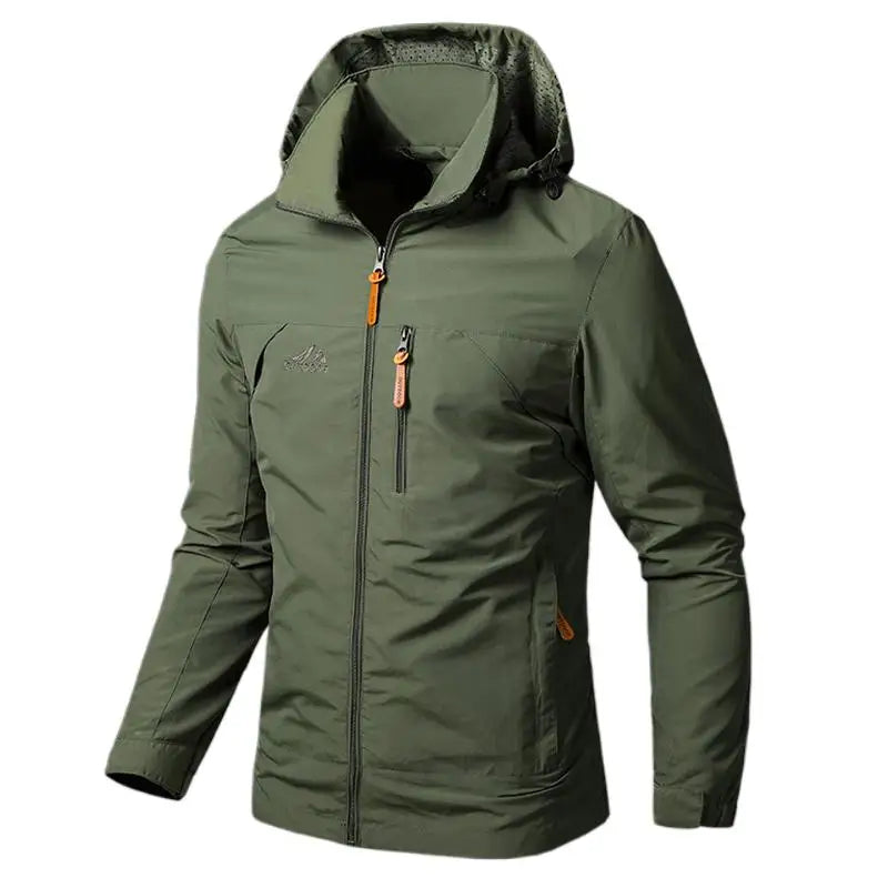 Men's Bomber Windbreaker Jacket Hooded Lightweight Style