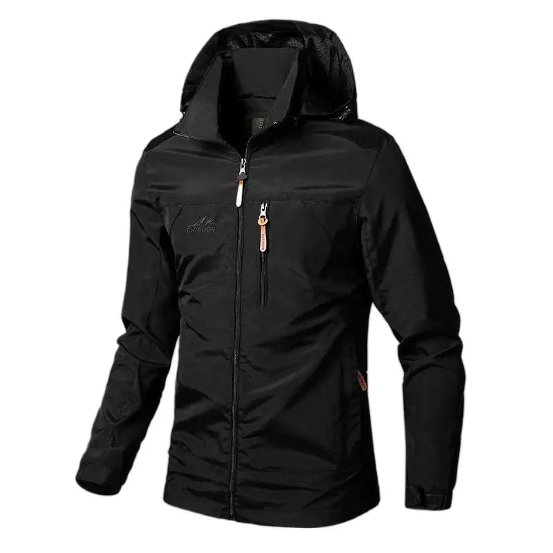 Men's Bomber Windbreaker Jacket Hooded Lightweight Style