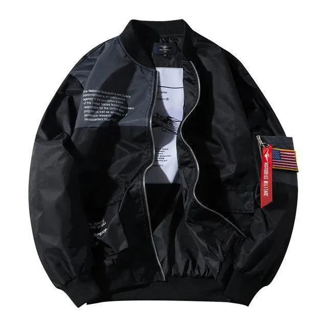 Men’s Camo Bomber Jacket Urban Style