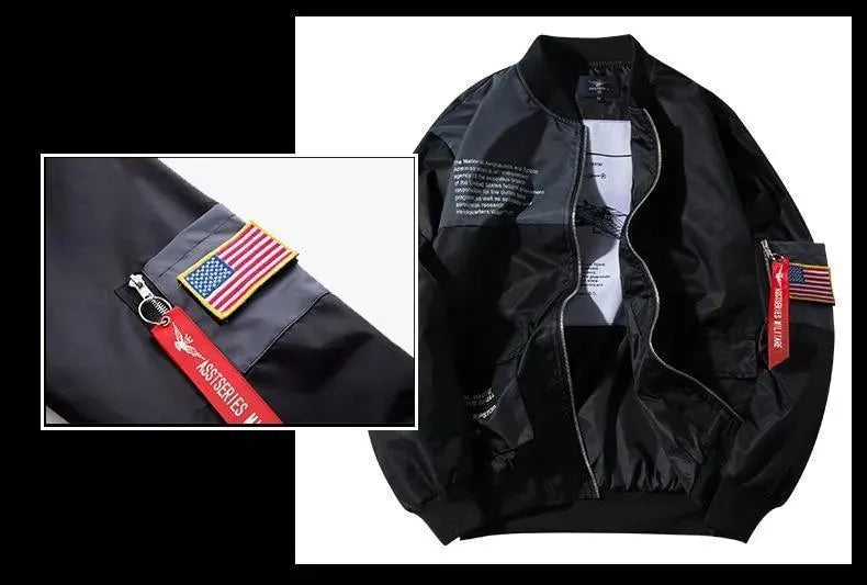 Men’s Camo Bomber Jacket Urban Style