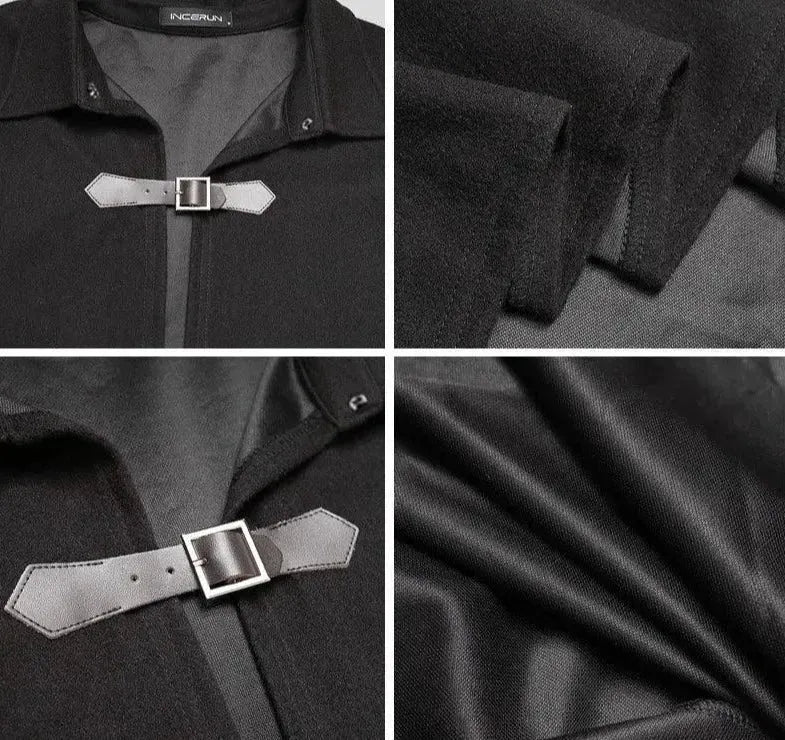 Men's Cape Coat Loose Fit Layering Style