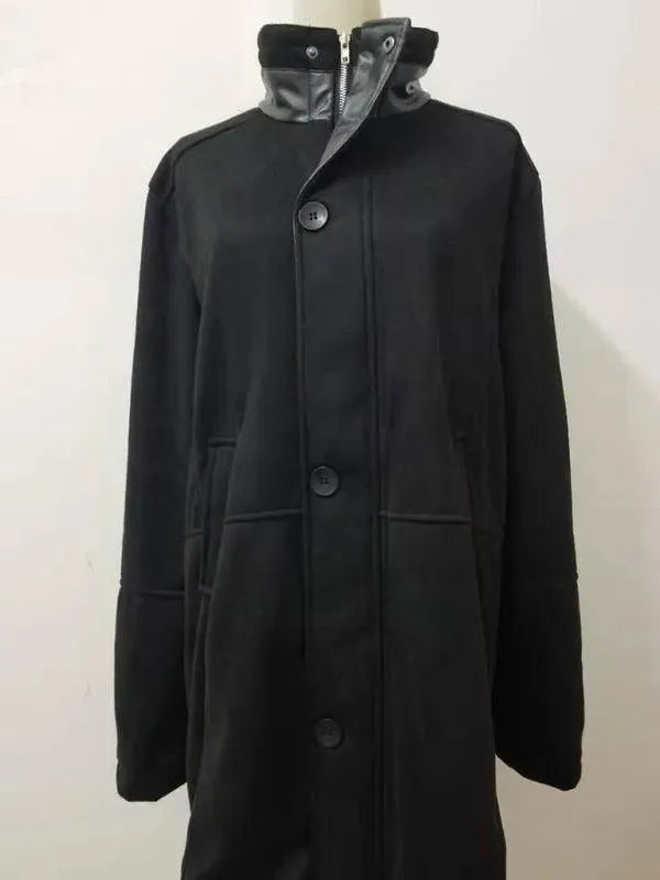 Men's Casual Overcoat Mid Length Zipper Style