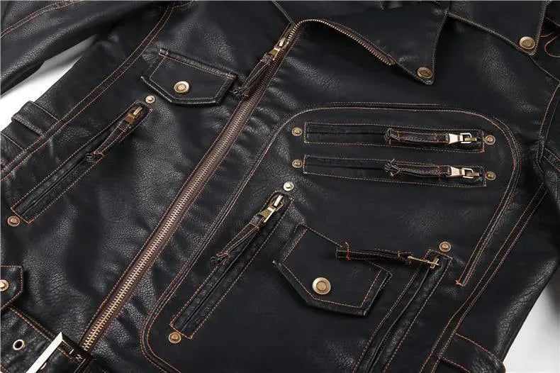 Men’s Classic Biker Jacket Casual Style