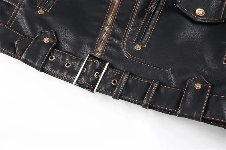 Men’s Classic Biker Jacket Casual Style