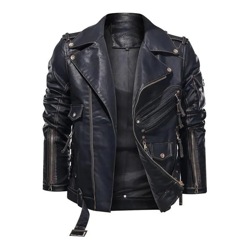 Men’s Classic Biker Jacket Casual Style
