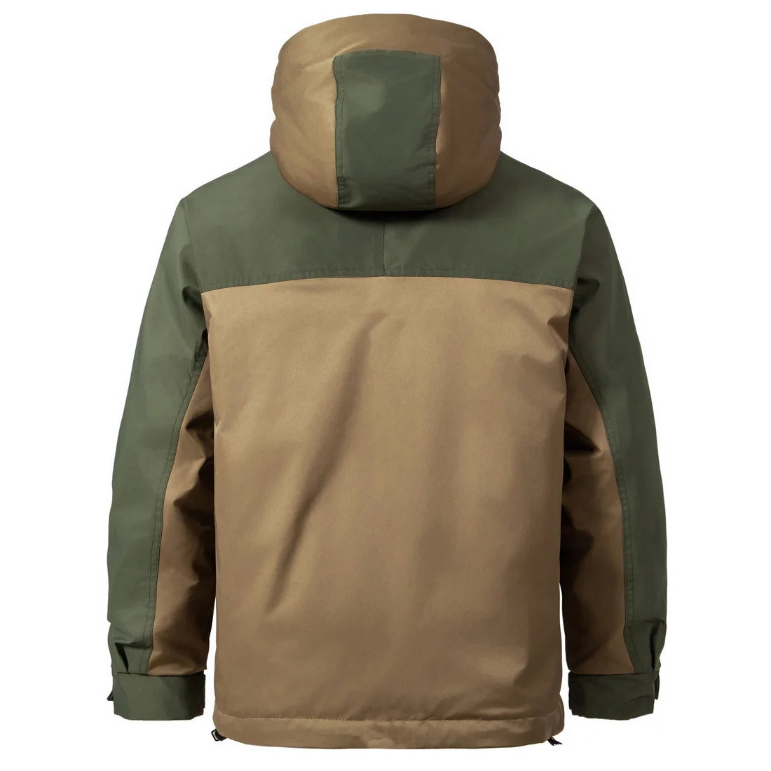 Men's Colorblock Windbreaker Jacket Hooded Casual Style