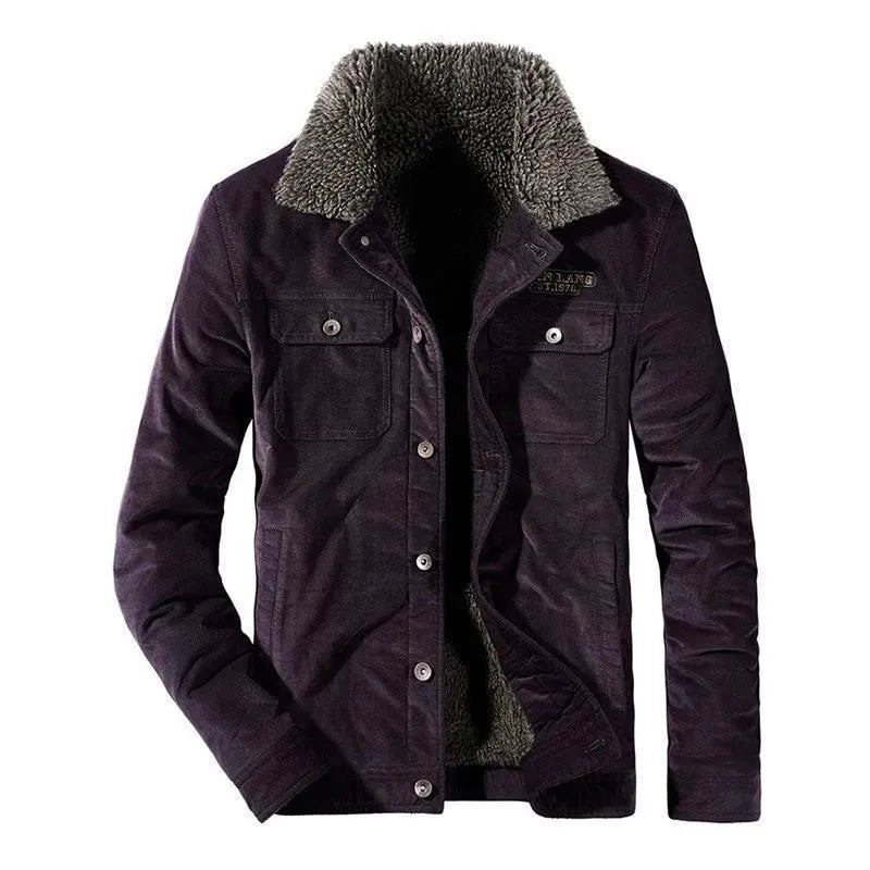 Men’s Corduroy Trucker Jacket Warm Style