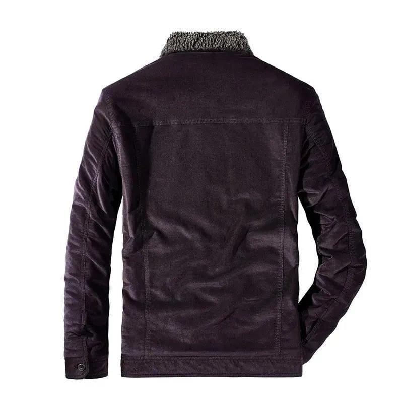 Men’s Corduroy Trucker Jacket Warm Style