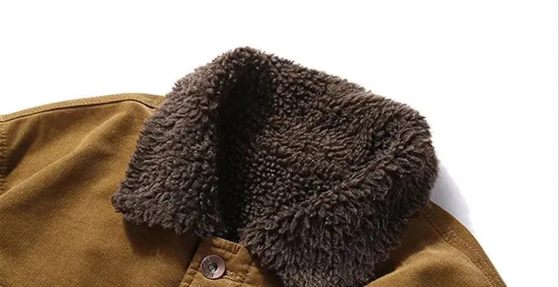 Men’s Corduroy Trucker Jacket Warm Style
