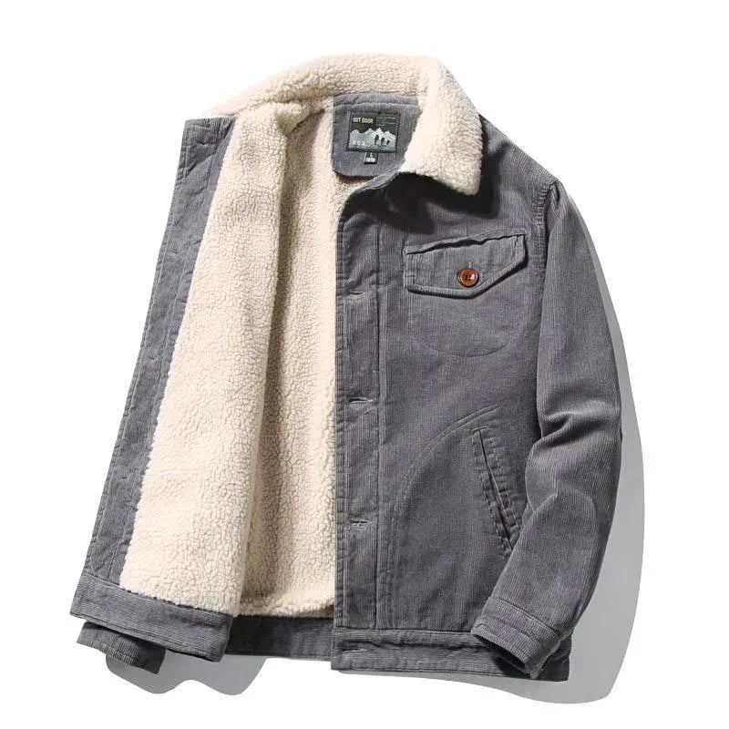 Men’s Corduroy Winter Jacket Warm Style