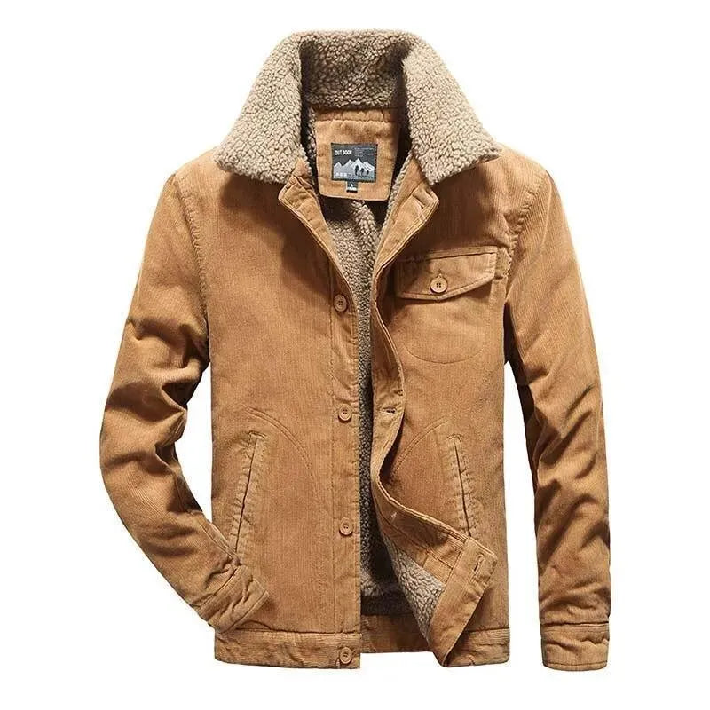 Men’s Corduroy Winter Jacket Warm Style