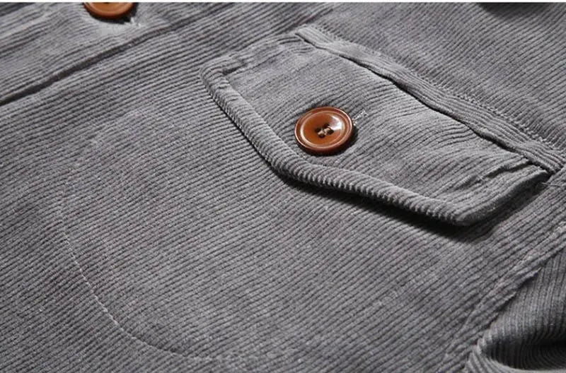 Men’s Corduroy Winter Jacket Warm Style