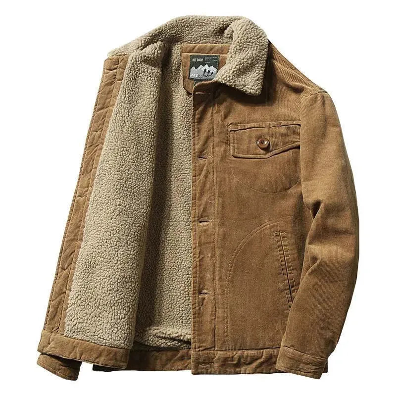 Men’s Corduroy Winter Jacket Warm Style
