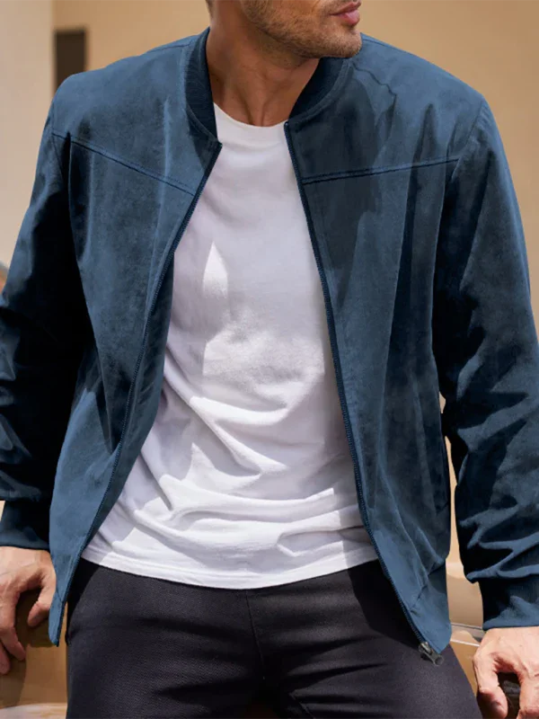 Men's Cotton Bomber Jacket Retro Casual Style