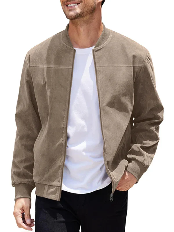 Men's Cotton Bomber Jacket Retro Casual Style