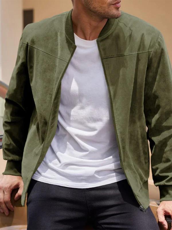 Men's Cotton Bomber Jacket Retro Casual Style
