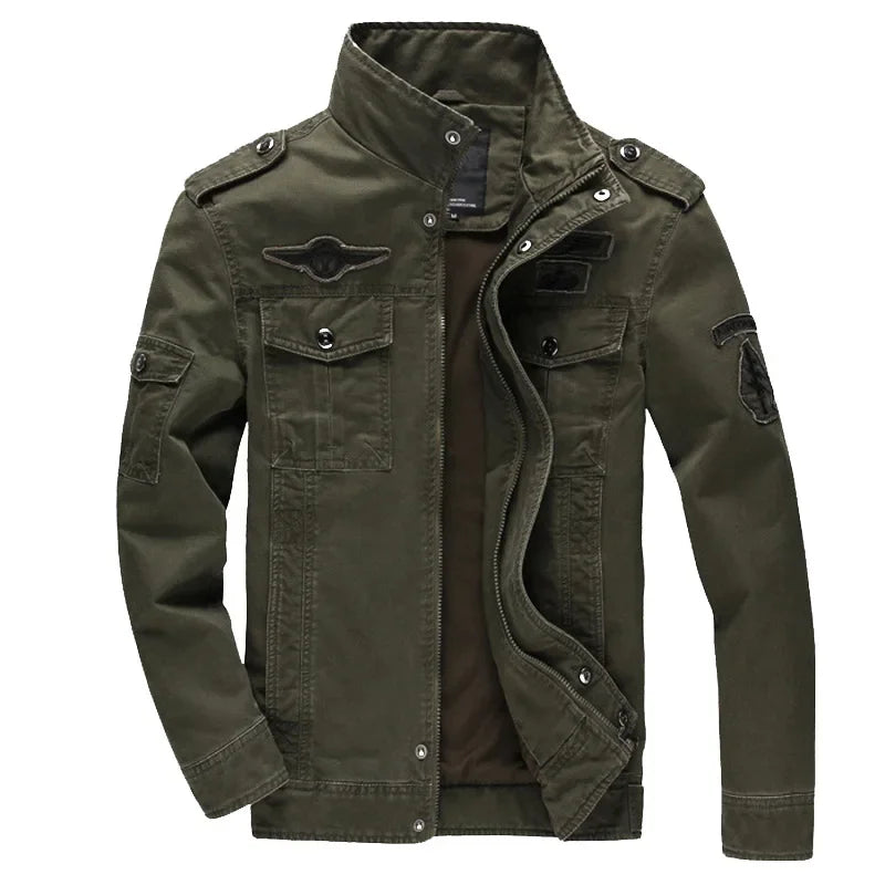 Men's Cotton Trucker Jacket Button Front Casual Style