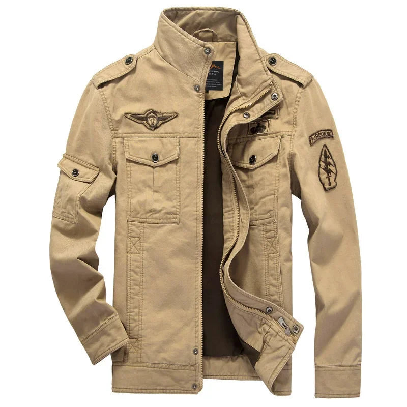 Men's Cotton Trucker Jacket Button Front Casual Style