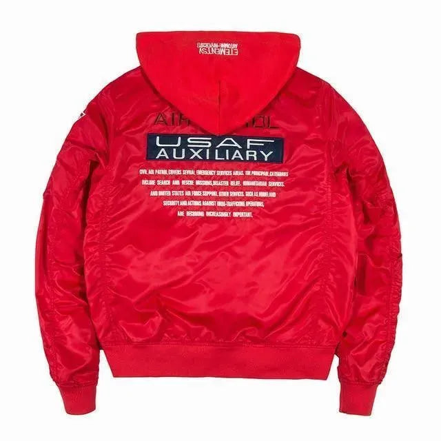 Men’s Embroidered Bomber Jacket Street Style