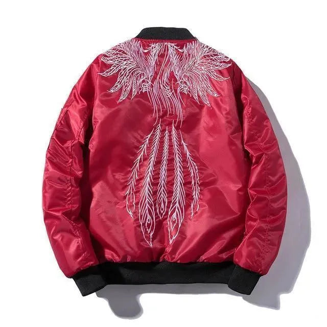 Men’s Embroidered Bomber Jacket Style