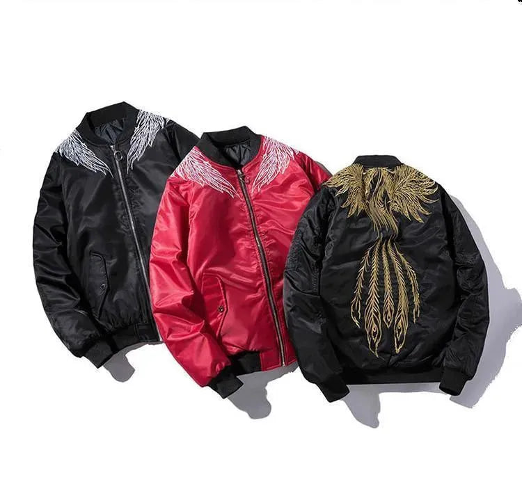 Men’s Embroidered Bomber Jacket Style