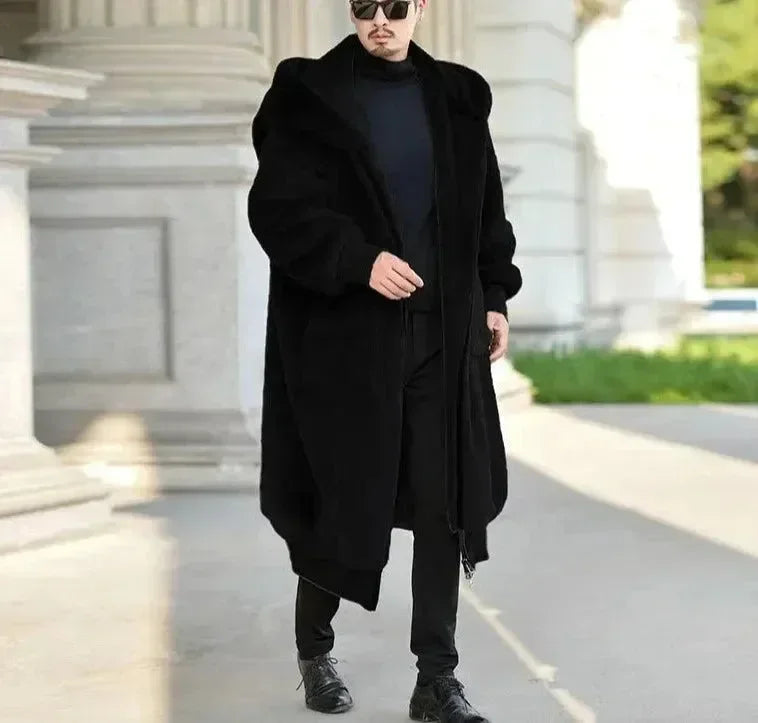 Men's Faux Fur Coat Loose Fit Winter Style