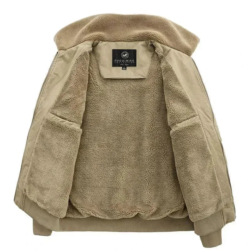 Men’s Fleece Bomber Jacket Warm Style