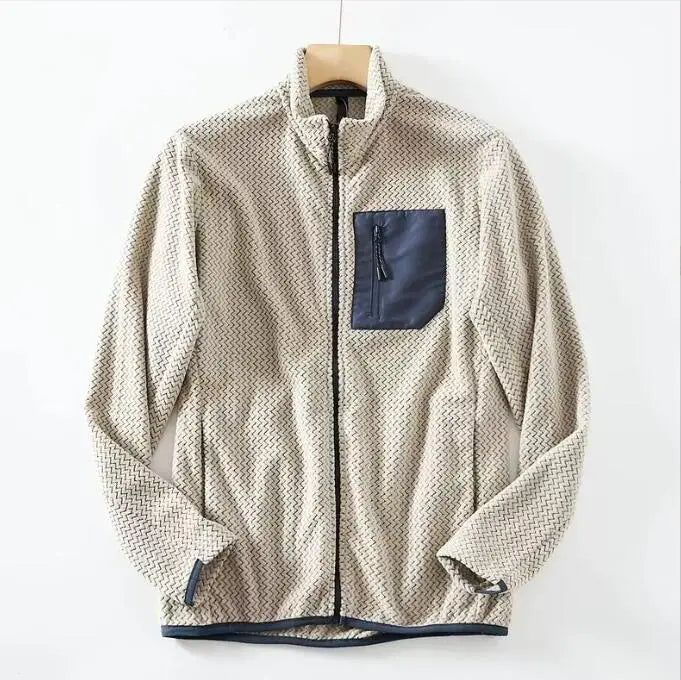 Men's Fleece Lined Windbreaker Jacket Lightweight Style