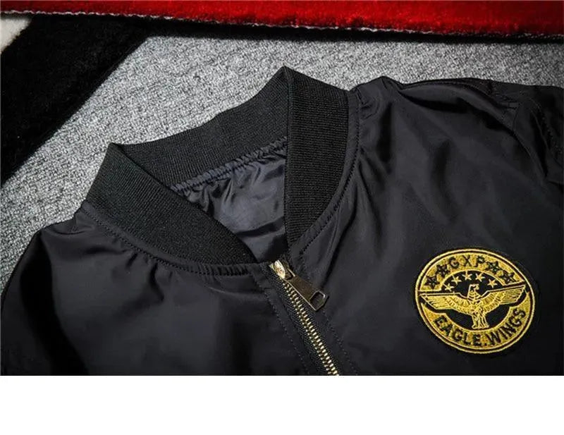 Men’s Graphic Bomber Jacket Street Style
