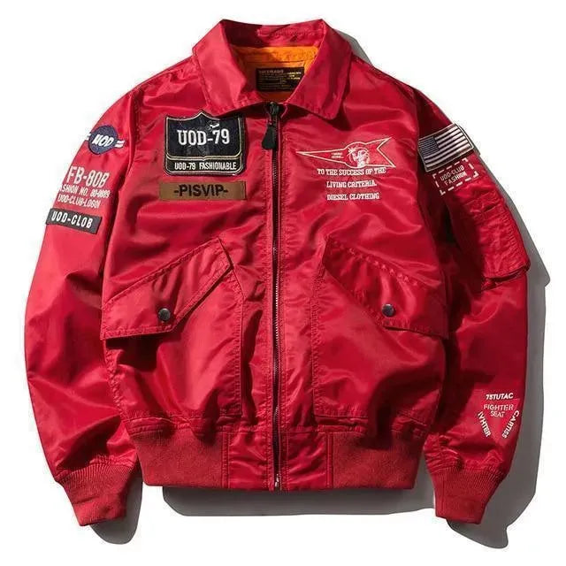 Men’s Graphic Bomber Jacket Street Style