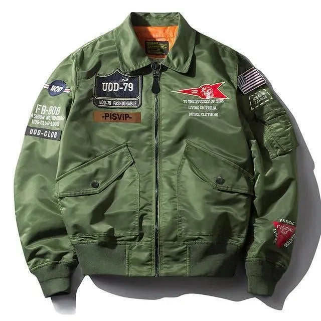 Men’s Graphic Bomber Jacket Street Style