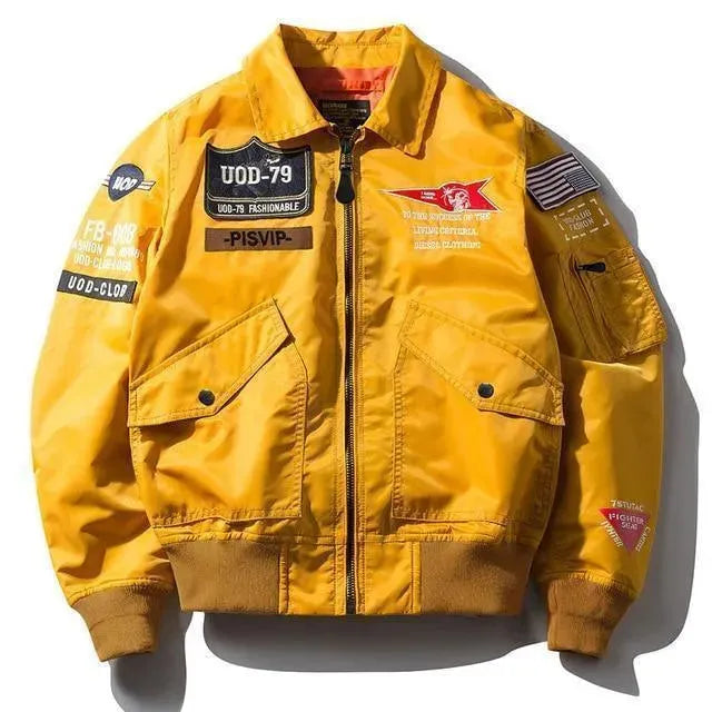 Men’s Graphic Bomber Jacket Street Style