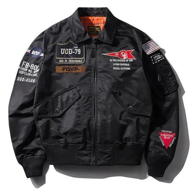 Men’s Graphic Bomber Jacket Street Style