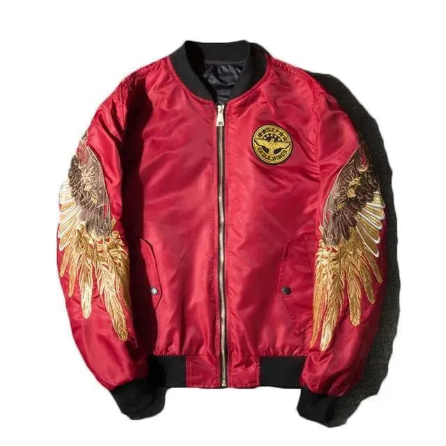 Men’s Graphic Bomber Jacket Street Style