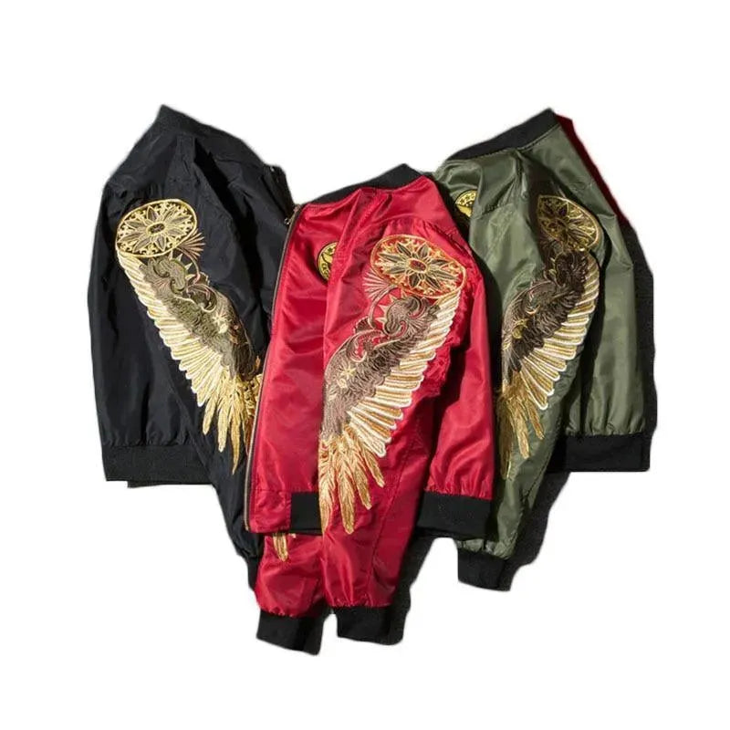 Men’s Graphic Bomber Jacket Street Style