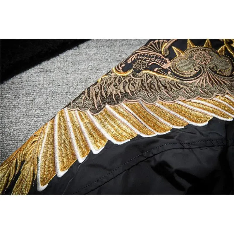 Men’s Graphic Bomber Jacket Street Style
