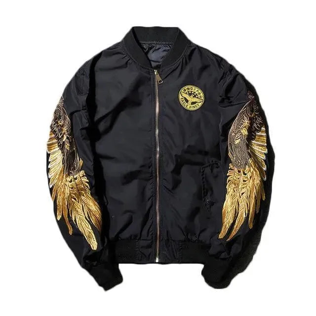 Men’s Graphic Bomber Jacket Street Style
