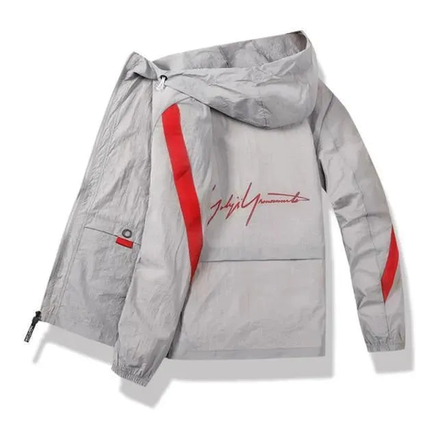 Men’s Graphic Windbreaker Jacket Casual Style