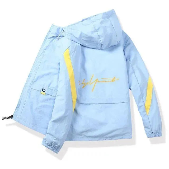 Men’s Graphic Windbreaker Jacket Casual Style