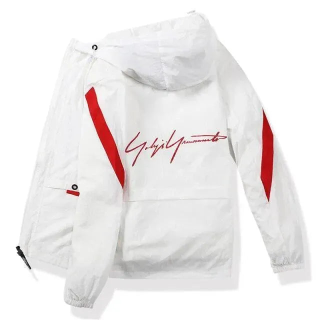 Men’s Graphic Windbreaker Jacket Casual Style
