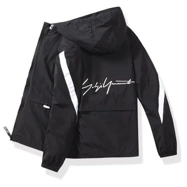 Men’s Graphic Windbreaker Jacket Casual Style